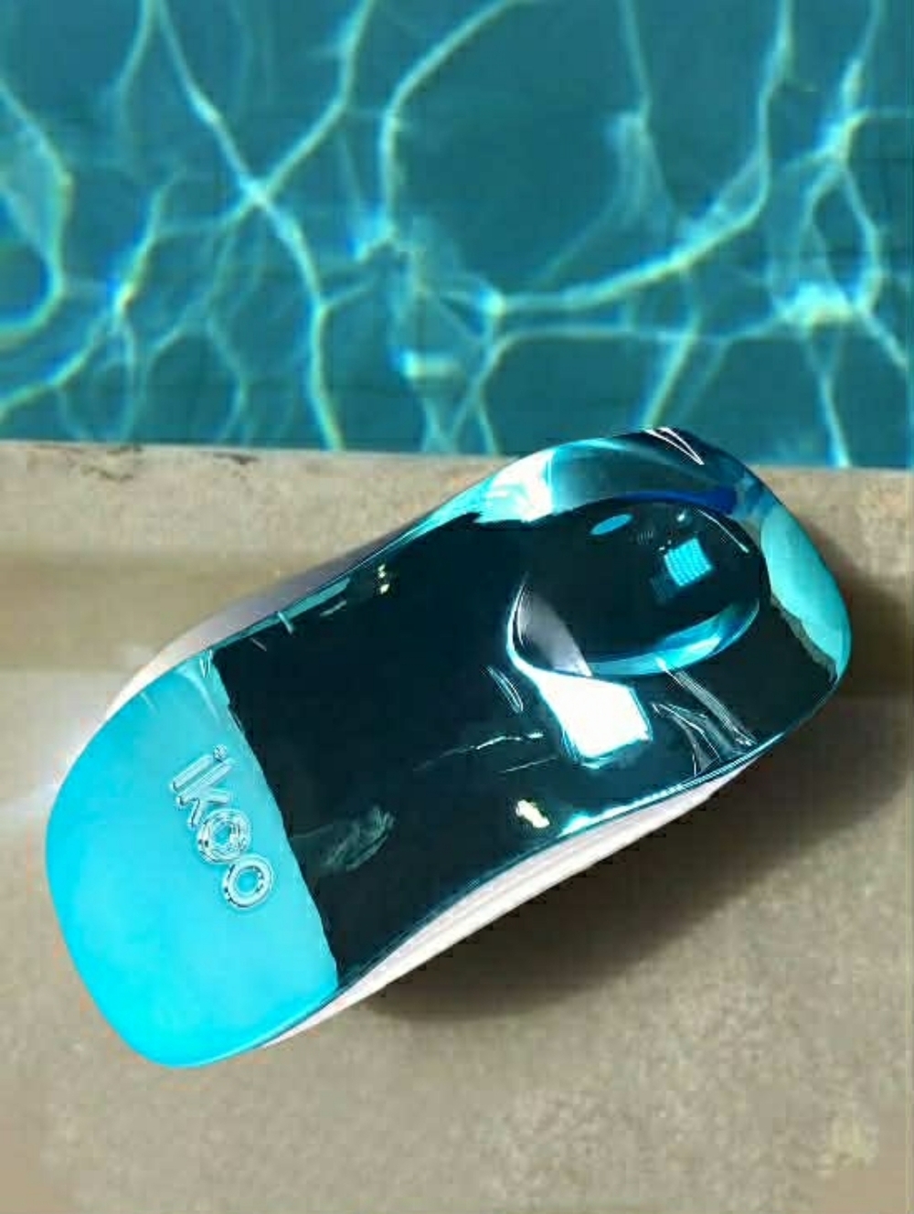 IKOO Home Brush in Pacific Blue Metallic: Detangler, Massager & Wet Brush! *BNIB